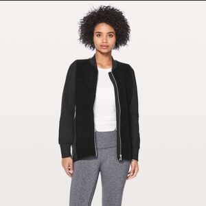 Black Sherpa Fleece Jacket